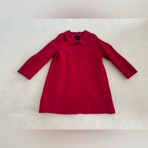 Talbots pink red wool coat - size 16W